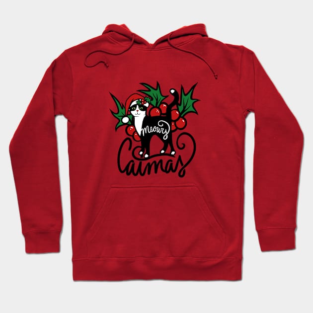 Christmas Catmas Hoodie by bubbsnugg